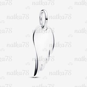 Pandora Engravable Angel Wing Tag Pendant Charm
